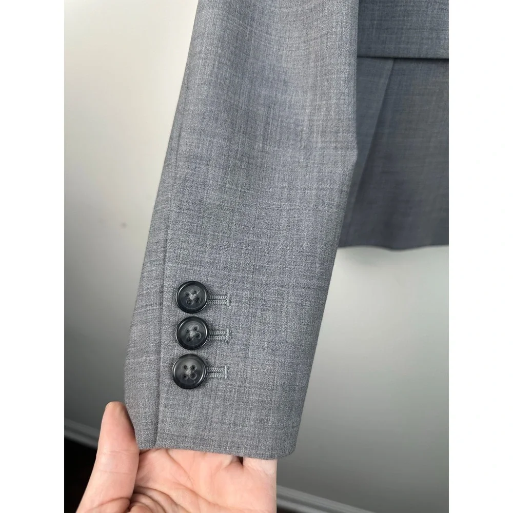 NWT BANANA REPUBLIC Women Stretch Wool Career Blazer size 6 Fully Lined 2 Button